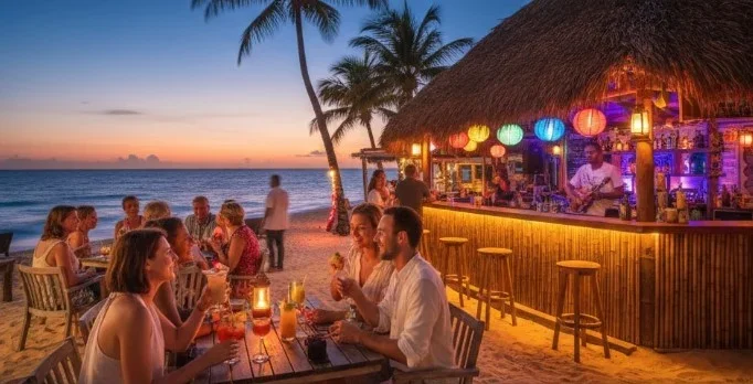 Sortir le soir : bars et cafés autour des Gîtes Blue Karaïb à Sainte-Anne